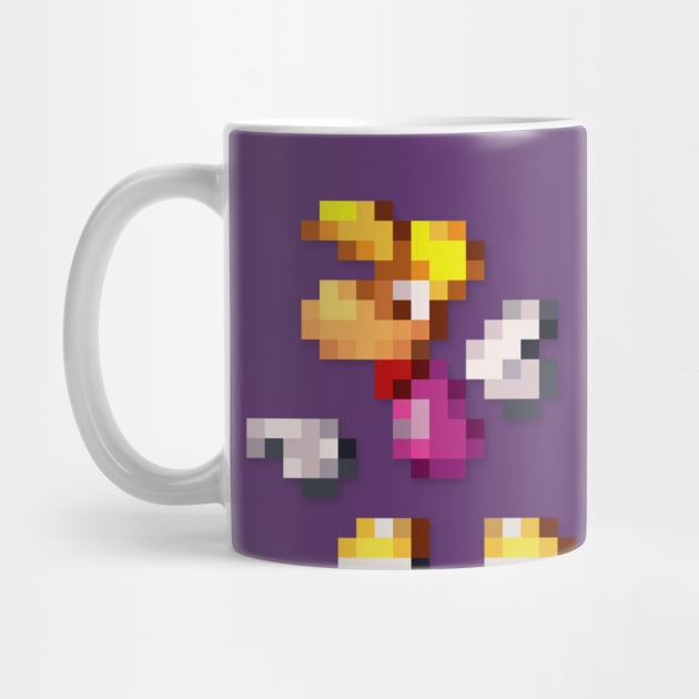 Rayman low-res pixelart by JinnPixel